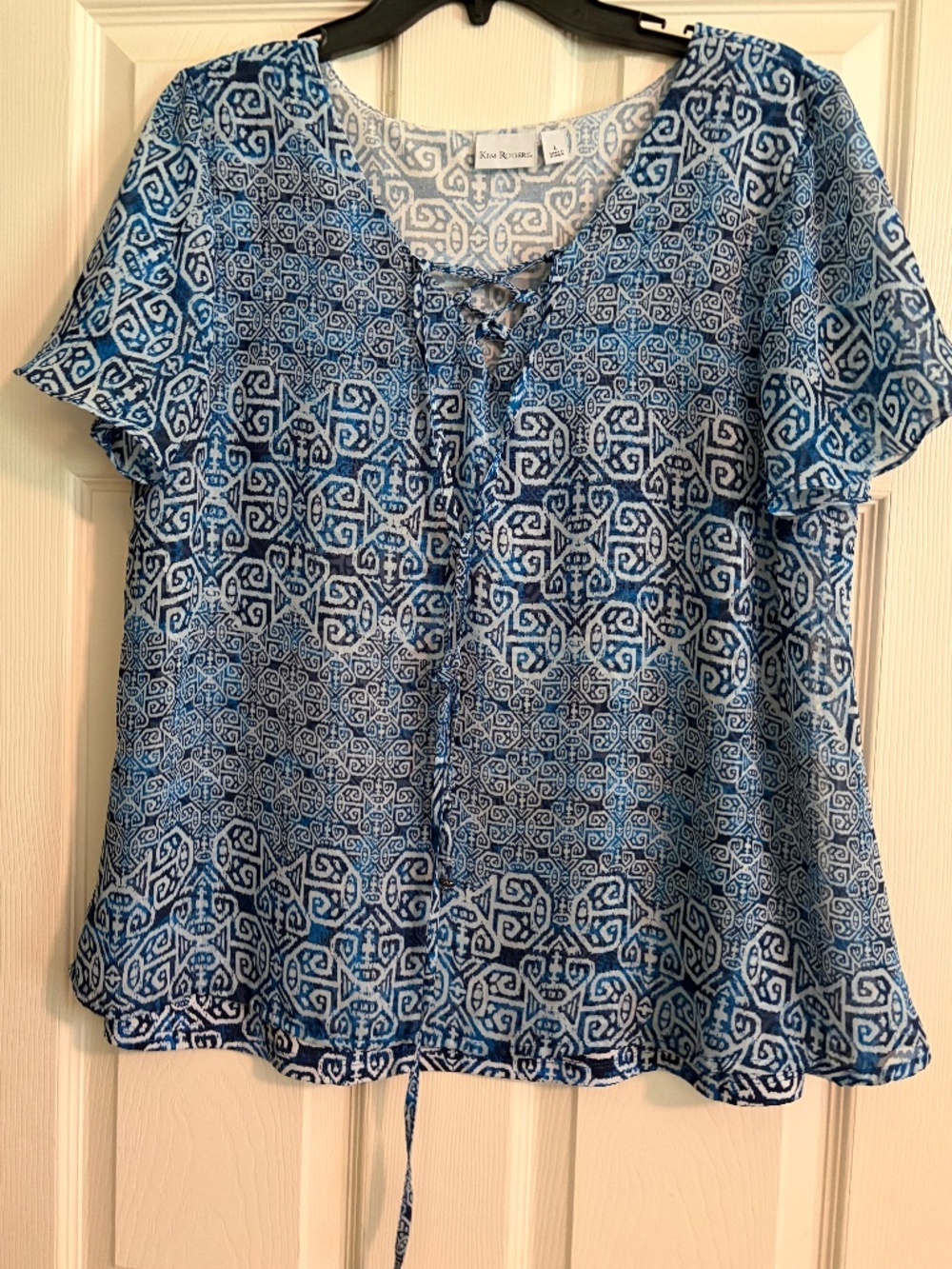 Flowy print top